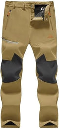 MAGCOMSEN Men's Snow Ski Winter Pants Waterproof Hiking Fleece Lined Pants