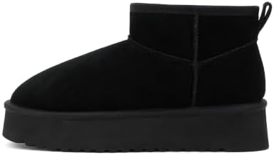 OXSTAR Winter Snow Boots for Women Cozy Plush Line Suede Boot