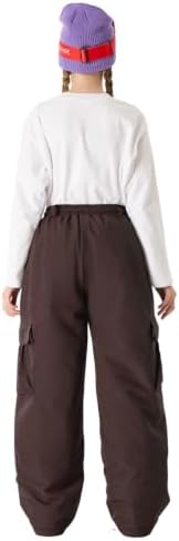 GSOU SNOW Kids Snow Pants Girls Boys Baggy Snowboard Pants Insulated