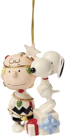 Lenox Peanuts Charlie Brown Christmas Tree Hanging Ornament