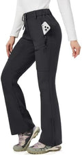 Women's Snow Ski Pants Fleece Lined Water Resistant Warm Flare Fit