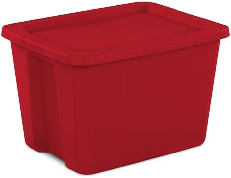 18 Gallon Plastic Storage Bins with Lids, Large Stackable Tote Containers for Home Organization