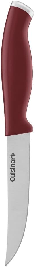 Cuisinart C77SSR-12P Color Pro Collection 12 Piece Knife Block Set, Red