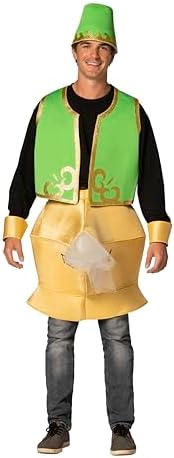 Rasta Imposta Genie In The Lamp Costume Mens Funny Gag Halloween Costumes, Adult One Size