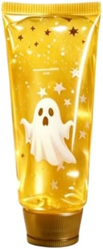 Halloween Ghost Shapes Squishy Cube Stress Balls for Adults, Cute Slow Rising Ghost Squeeze Toy, Halloween Decorations Sensory Fidget Birthday Gift Party Favor(Yellow)