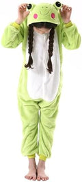 Animal Onesie Pajamas for Kids, Soft Flannel Halloween Cosplay Costume for Boys Girls