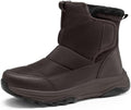 Coostar Mens Winter Snow Boots With Waterproof Adjustable Hook & Loop