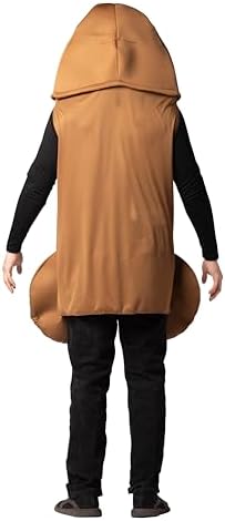 Rasta Imposta Funny Novelty Gag Halloween Costumes, Brown Peni and Vagina Couple Costume, Men and Women, Adult One Size