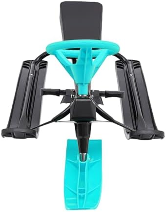 Snow Sled for Kids Steering Wheel Brakes 220lbs Capacity Kart Design