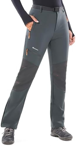 Snow Pants Womens Ski Pants Waterproof Insulated Softhell fleece lined