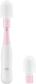Little Martin’s Electric Bottle Brush – Cleaning Washing Scrubber Tool for Bottles Mugs Cups Glasses Kitchen – Rechargeable Battery, Wireless Cordless Use – Detachable Brush (Pink)