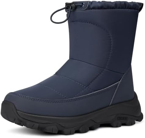 TEMOFON Winter Snow Boots for Women: Comfortable Warm Fur Lined Ankle Boot
