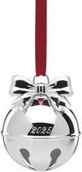 Lenox 897124 2025 Jingle Bell Silverplate Ornament, Christmas, Holiday Decorations