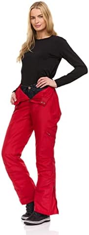 Women's Snow Ski Pants Water Resistant Softshell Insulated Flare for Snowboarding Hiking Winter Outdoor Pants