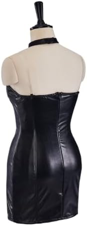 Women's Cady Heron Cosplay Costume Black and Pink Bodycon Mini Dress with Choker for Halloween Party