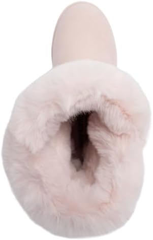 Juicy Couture Women's Slip On Winter Snow Boots Warm & Insulated Fur Lining Comfortable Fashion Booties