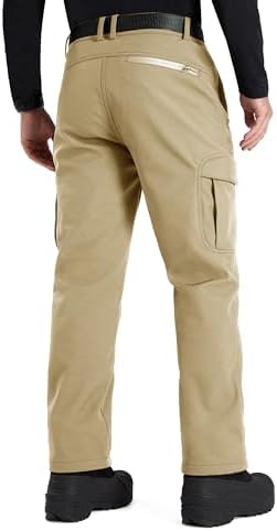 FREE SOLDIER Men's Outdoor Softshell Snow Ski Pants