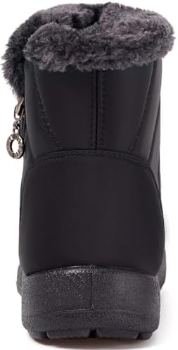 Eagsouni Snow Boots for Women Winter Waterproof Warm Zip Ankle Boots