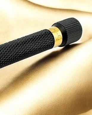 Parker Variant Adjustable Double Edge Safety Razor, Black and Gold | Solid Brass Two-Piece Razor Offers Five Adjustable Settings, Heavyweight Balance And A Distinctive Black-And-Gold Finish.