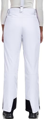 Women's Snow Ski Pants Insulated Winter Warm Outdoor Waterproof Snowboard Pants Bibs Detachable Suspender