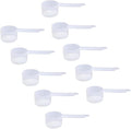 35cc Long Handle Measuring Scoop (2.5 Tablespoon / 1.25 oz / 35mL) - Heavy-Duty Plastic Spoon for Powders, Protein, Coffee, and Baking, 10-Pack