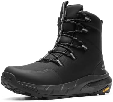 NORTIV 8 Men's Wide Winter Boots Grip on Snow Ice