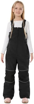 GSOU SNOW Kids Snow Bibs Girls Boys Snow Pants Ski Bibs Overalls(3-16Years)