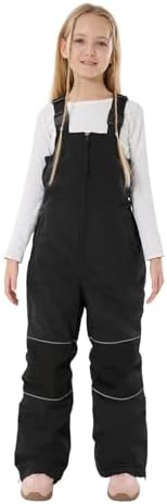 GSOU SNOW Kids Snow Bibs Girls Boys Snow Pants Ski Bibs Overalls(3-16Years)