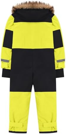 YRAETENM Snow Suit for Kids Boys Girls One Piece Snowsuit Girls and Boys Waterproof Insulated Winter Jumpsuit Coveralls