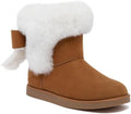 Juicy Couture Women's Slip On Winter Snow Boots Warm & Insulated Fur Lining Comfortable Fashion Booties