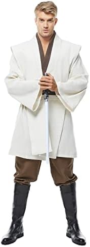 Cosplaysky Men's Tunic Cosplay Costume Halloween Robe Hooded Uniform