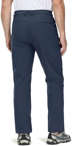 TACVASEN Men's Winter Snow Ski Pants Fleece Lined Waterproof Hiking Work