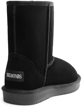 DREAM PAIRS Women's Shorty-New Mid Calf Winter Snow Boots