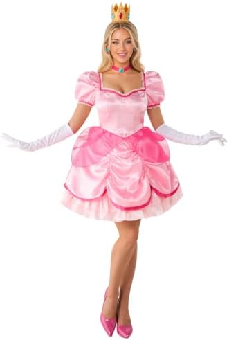 Spooktacular Creations Adult Halloween Fairy Princess Pink Dress Short Gown with accessories for Theme Parties