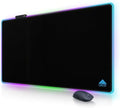 Cacoy 43"x24" RGB Large Gaming Mouse Pad, LED Extended Desk Mousepad, Black
