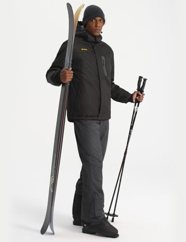 GEMYSE Men's Insulated Ski Bib Overalls Waterproof Snow Pants