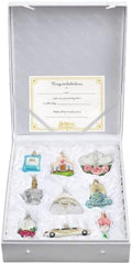 Old World Christmas Just Married Gift Box Glass Blown Ornament for Christmas Tree, Handcrafted Holiday Decoration, Wedding Collection