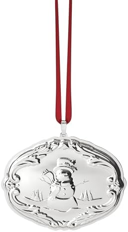 Reed and Barton 898243 Songs of Christmas Sterling Silver Ornament, 22nd Edition, Christmas, Holiday Decorations