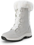 DREAM PAIRS Women's Waterproof Mid Calf Snow Boots