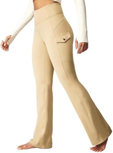 Fleece Lined Leggings Women Waterproof Hiking Pants Thermal Warm