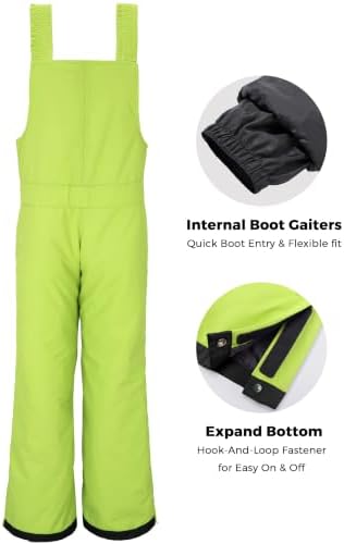 Wantdo Kids Snow Pants Boys & Girls Waterproof Insulated Ski Bib Overalls