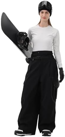 Mens Womens Snowbaord Pants 3L Baggy Snow Ski Pants