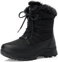 TEMOFON Womens Snow Boots Winter: Water Resistant Fur Lined Outdoor Booties