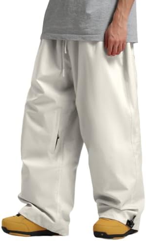 GSOU SNOW Mens Womens Baggy Snowboard Pants Loose Fit Ski Snow Pants