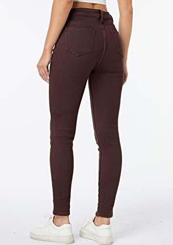 Yehopere Women's Winter Fleece Lined Jeans Slim Fit Warm Skinny High Waist Denim Jean