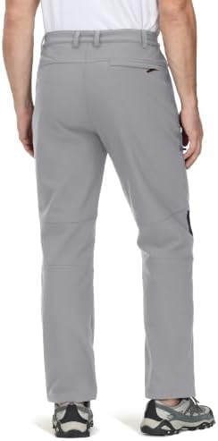 TACVASEN Men's Winter Snow Ski Pants Fleece Lined Waterproof Hiking Work