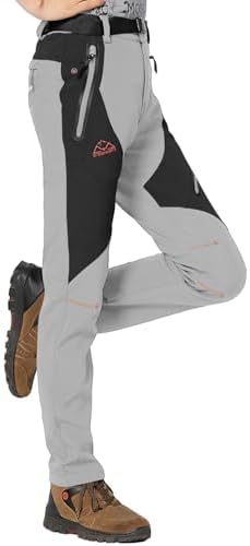 Rdruko Women's Snow Pants Waterproof Insulated Fleece Thermal Ski Hiking Snowboard Pants