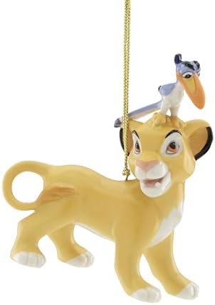 Lenox 870659 Disney Simba & Zazu Ornament, Christmas