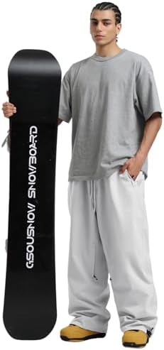 GSOU SNOW Mens Womens Snow Pants Baggy Snowboard Ski Pants 15K Waterproof