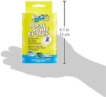 STAR BRITE Ultimate Magic Sponge - Boat Scuff Eraser Melamine Scrubber with Reinforced Core - 2 Pack (041000)
